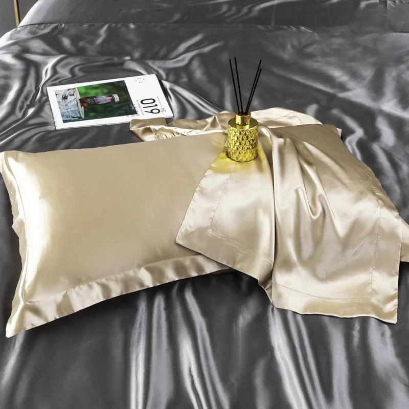 

2 X Silk Pillowcase 48X74 Decorative Pillows for Sofa Hotel Bedroom Luxury Soft Smooth Home Decor Cushions Sleep Pillow Cover