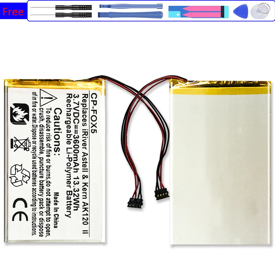 

3500mah Battery for FIIO X1 X3 X5 X7 II III Speaker Music Player