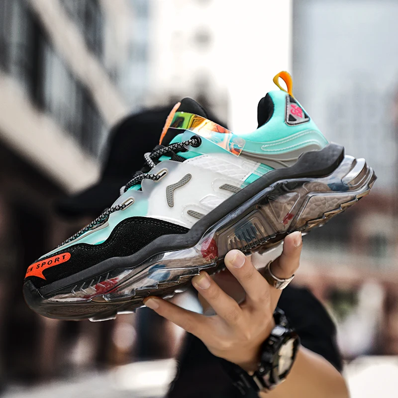 

Мужские кроссовки для бега на открытом воздухе, Нескользящие кроссовки, Мужская дышащая сетчатая спортивная обувь, мужская повседневная прогулочная обувь