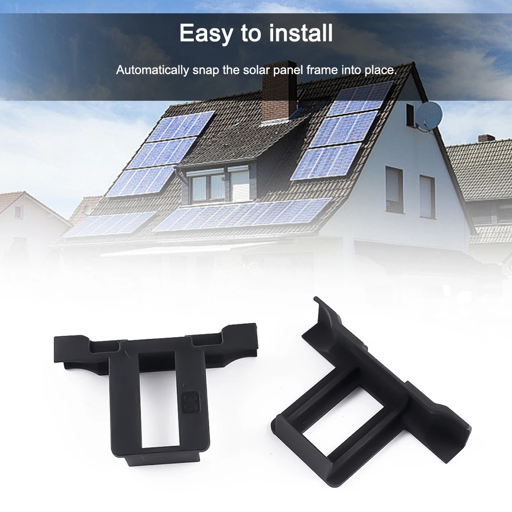 

10Pcs Solar Panel Water Drainage Clips PV Modules Cleaning Clips Photovoltaic For Water Drain Remove Stagnant Water Drained
