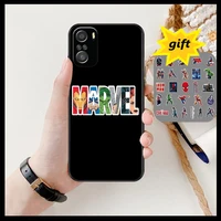 marvel avengers gift phone case for xiaomi redmi 11 lite pro ultra 10 9 8 mix 4 fold 10t black cover silicone back prett shell
