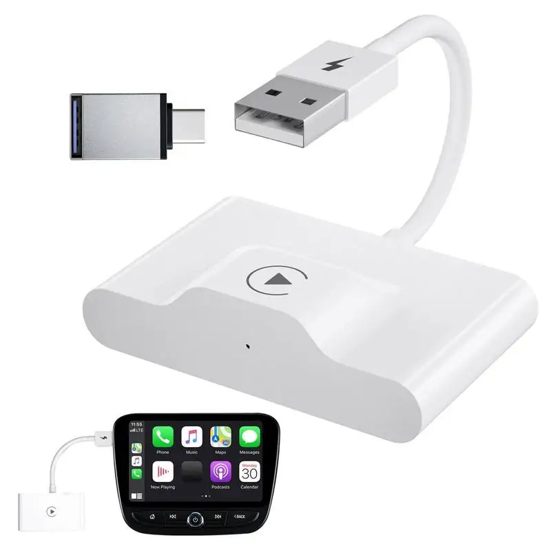 

Мини-бокс для IPhone Smart Box, интерсоединение автомобиля, проводной к беспроводному адаптеру выше IOS 10 и выше