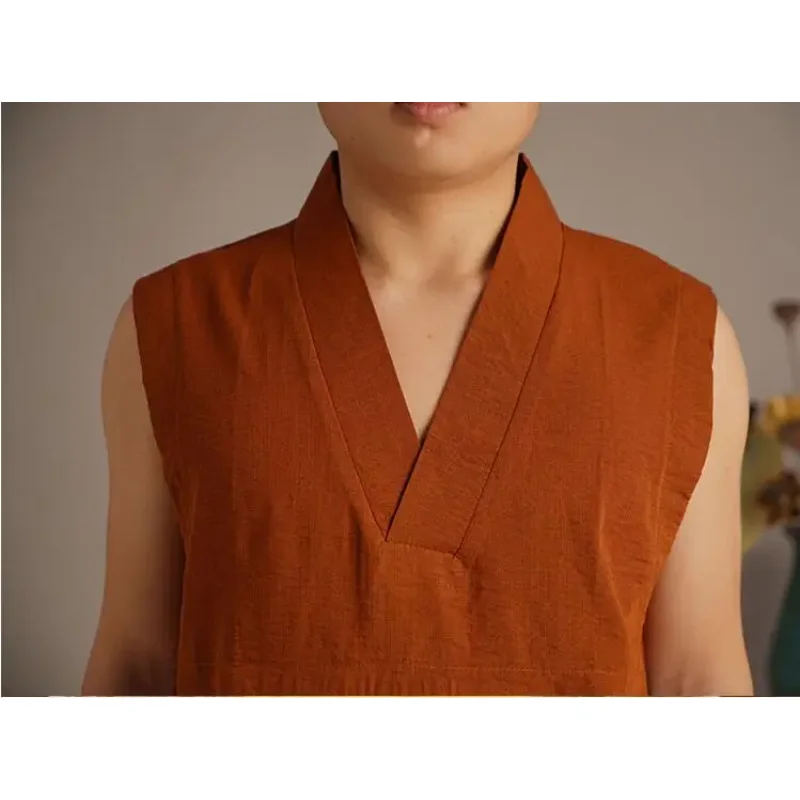 Китайский тибетский буддизм Лама Таиланд Монах Летняя рубашка Мужские топы