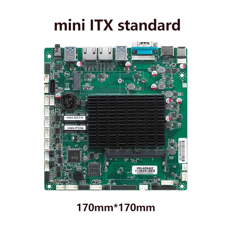 Долговечная материнская плата с тройным дисплеем J6412 CPU HD lvds Mini Itx