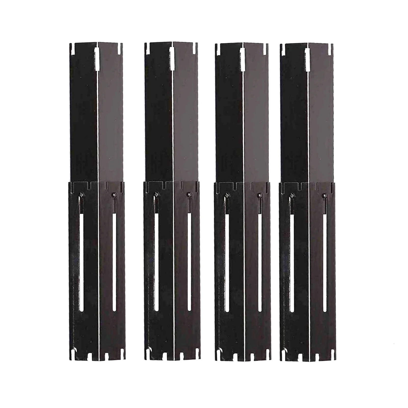 

4PCS Porcelain Steel Heat Plates Shield Insulation Board Universal Adjustable Heat Tent Burner Cover Flame Tamer For Barbecue