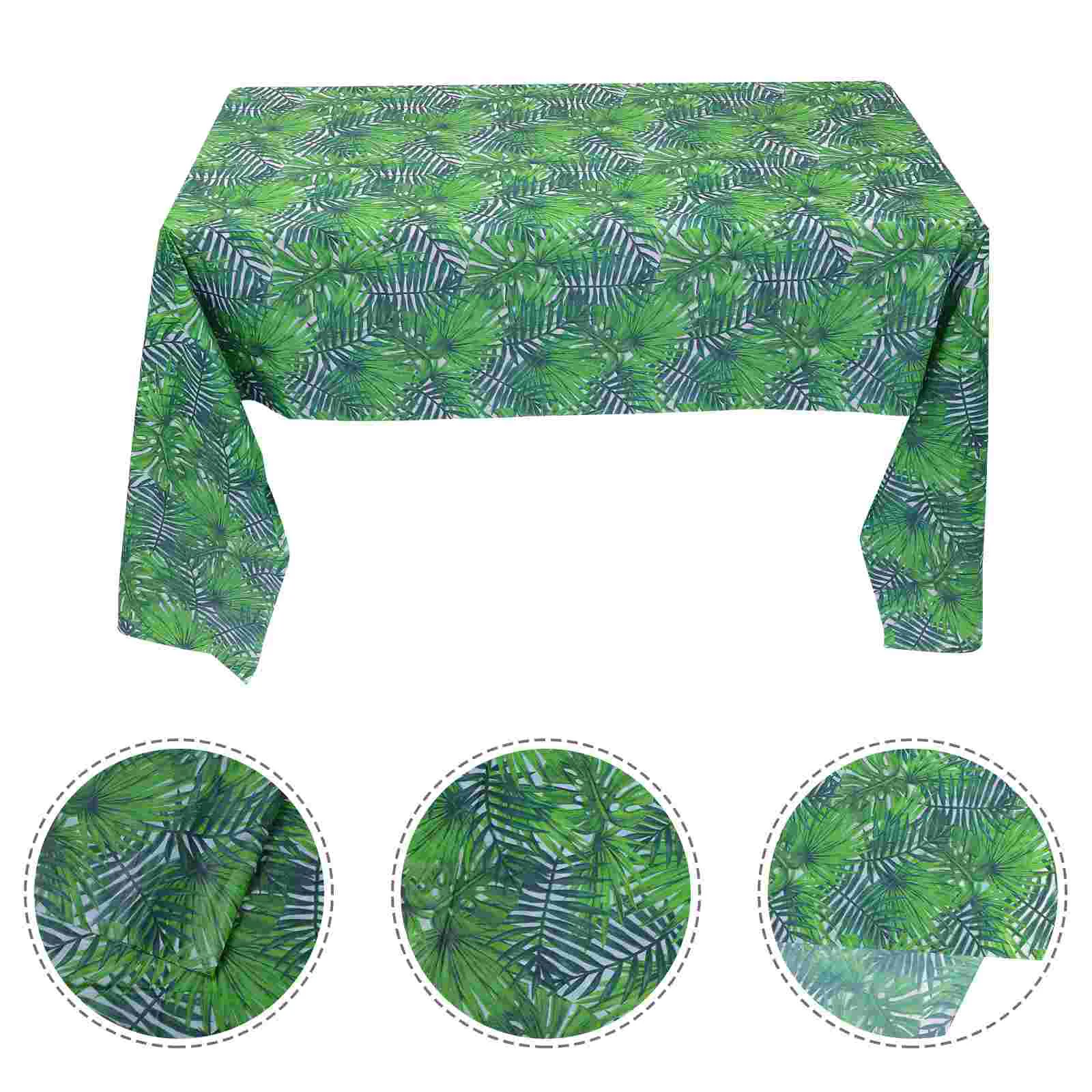 

Table Tablecloth Tropical Party Supplies Luau Hawaiian Covers Palm Jungle Decorations Birthdays Decoration Leaf Cover