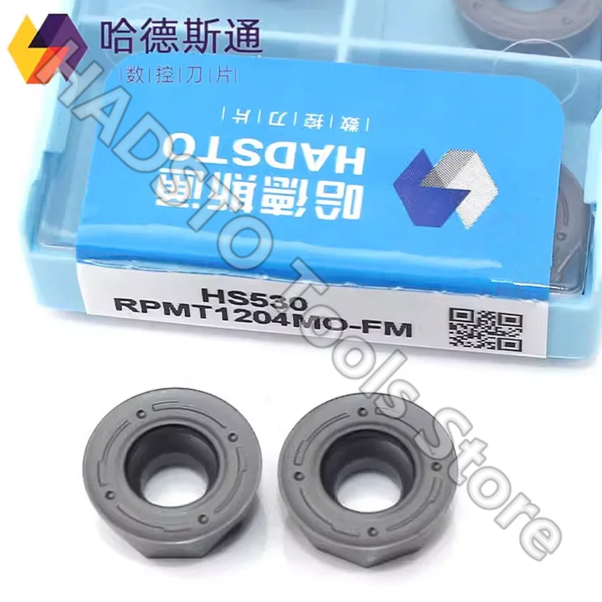 

RPMT1204MO-FM HS530 RPMT1204MO RPMT1204 R6 HADSTO Твердосплавные вставки с ЧПУ Фрезерные вставки Для нержавеющей стали, мягкая сталь 10 шт./кор.