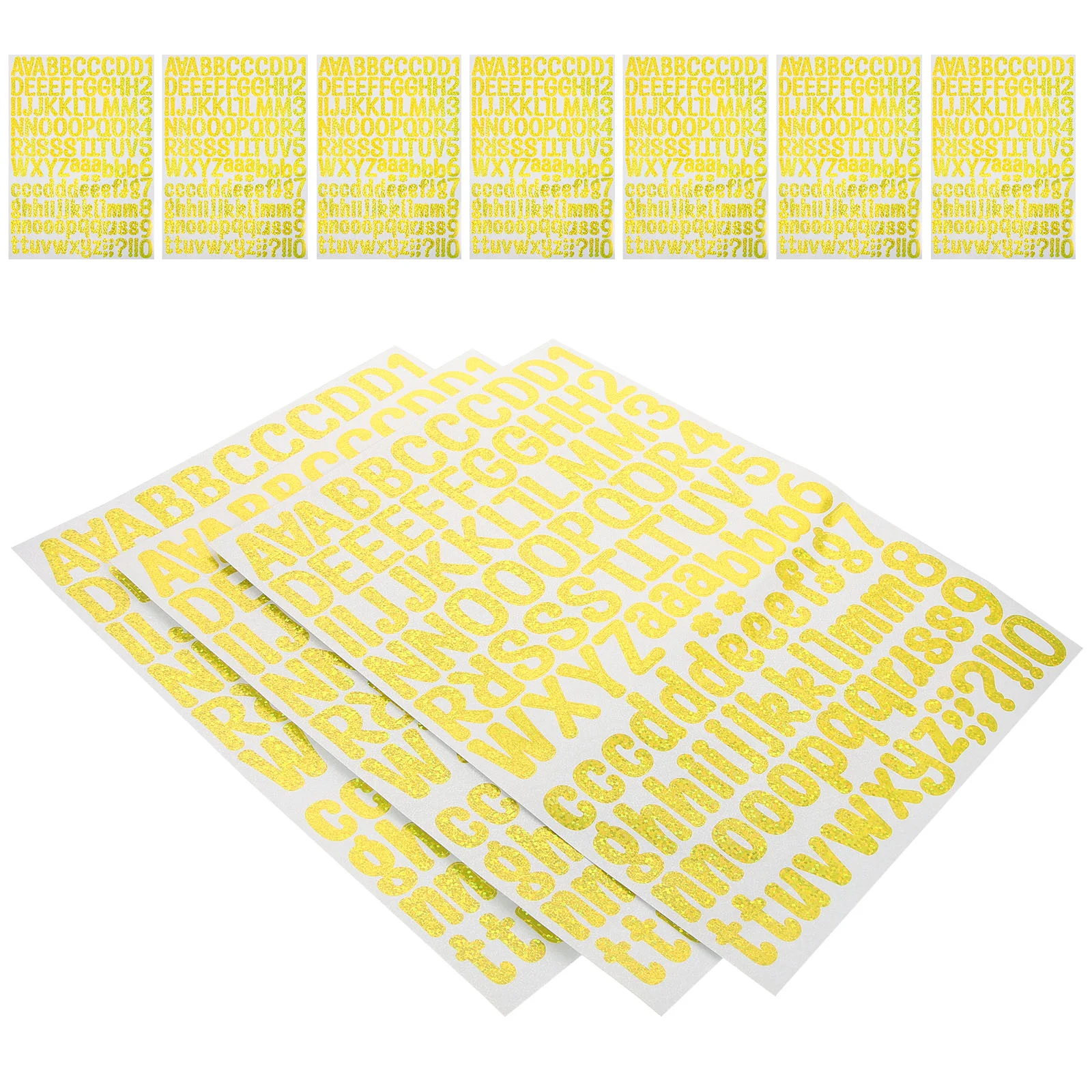 

Self-adhesive Letters Adorable Alphabet Sticker Stickers Glitter Scrapbook Decorative Kids Room