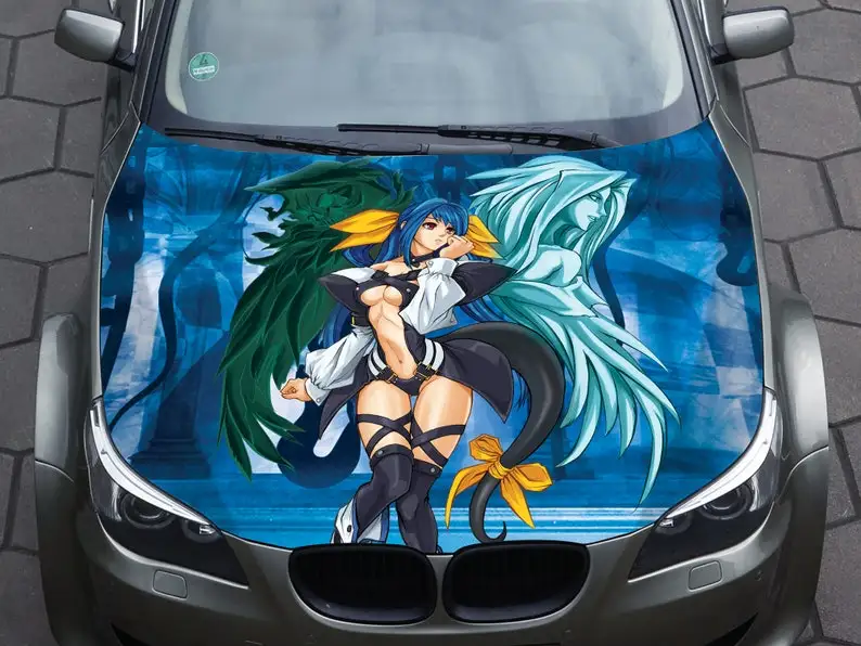 Наклейка на капот автомобиля винил наклейка графика визуальное снаряжение