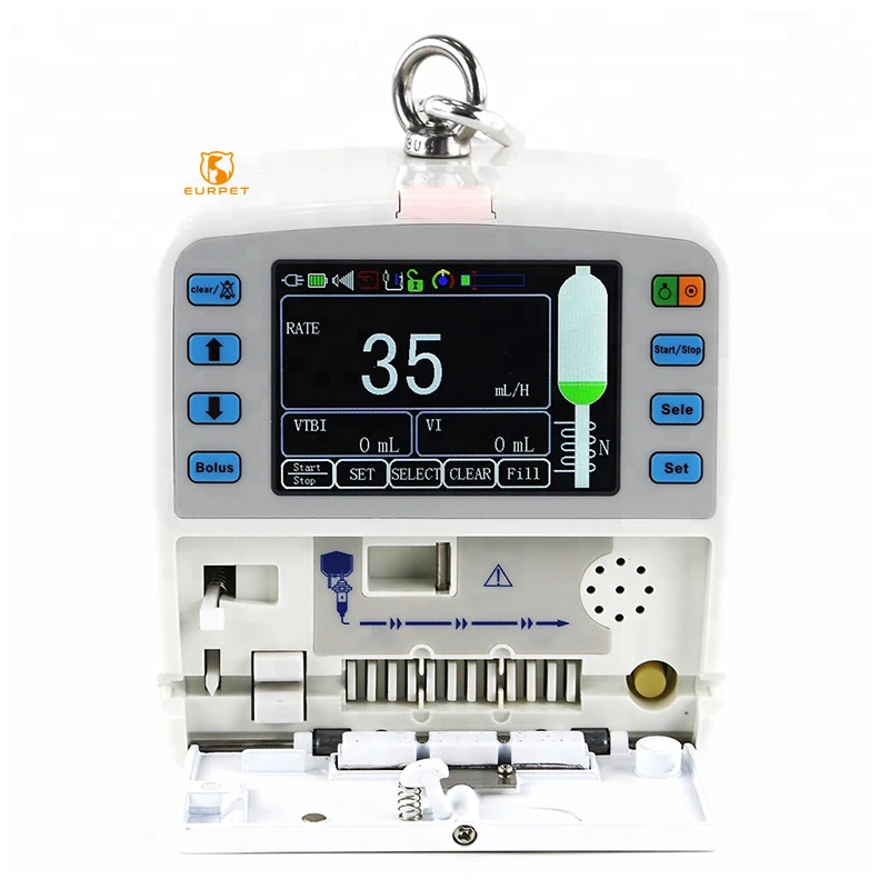 

EUR PET Touch Screen Portable Pet Animals Veterinary Infusion Pumps With Heating Function for Vet Hospital