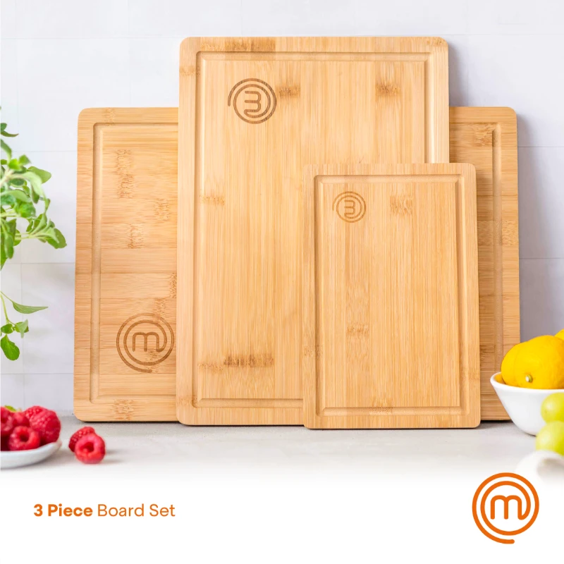 

Piece Bamboo Cutting Board Set, Natural, Sustainable