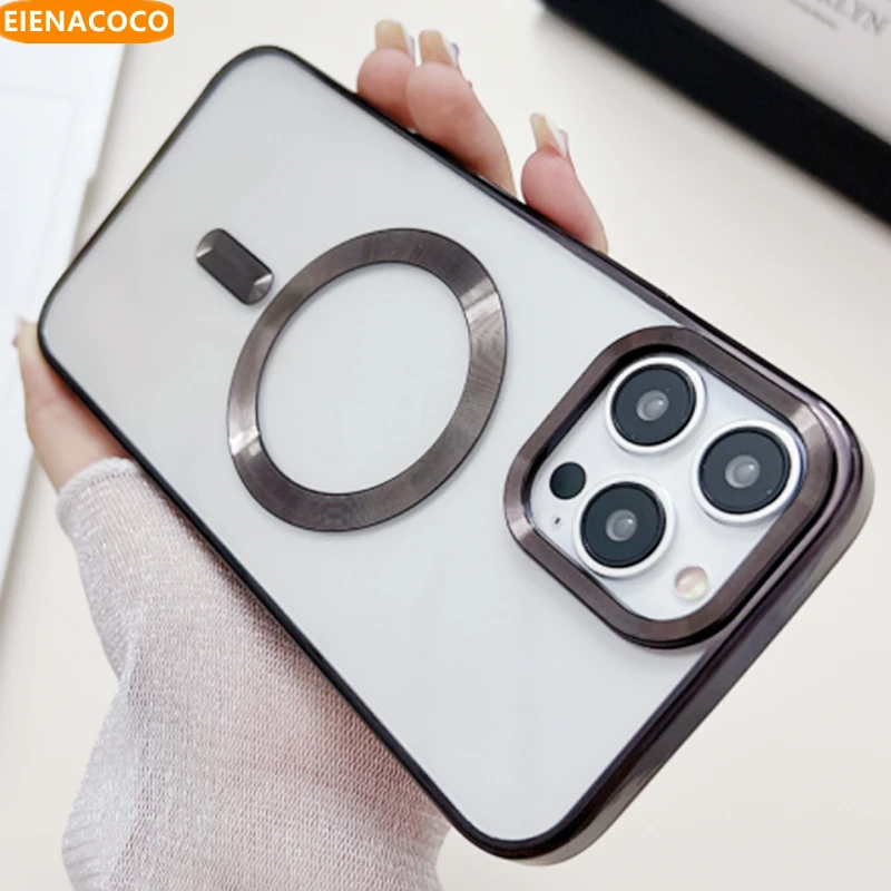 Роскошный цветной магнитный беспроводной зарядный Чехол Для Magsafe для iPhone 14 13 12 11 Pro Max, мягкий силиконовый чехол Роскошный цветной магнитный беспроводной зарядный Чехол Для Magsafe для iPhone 14 13 12 11 Pro Max, мягкий силиконовый чехол