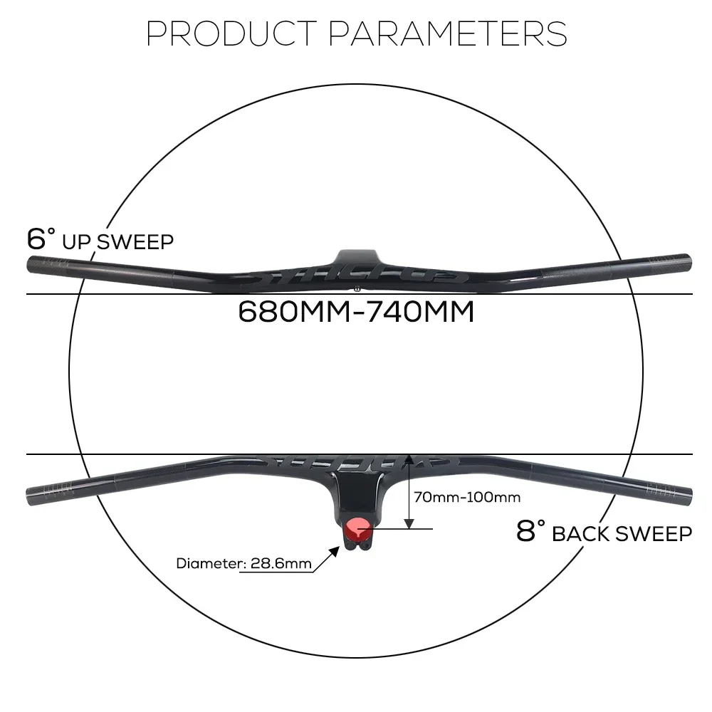Полуматовый полуглянцевый Интегрированный руль из углеродного волокна с