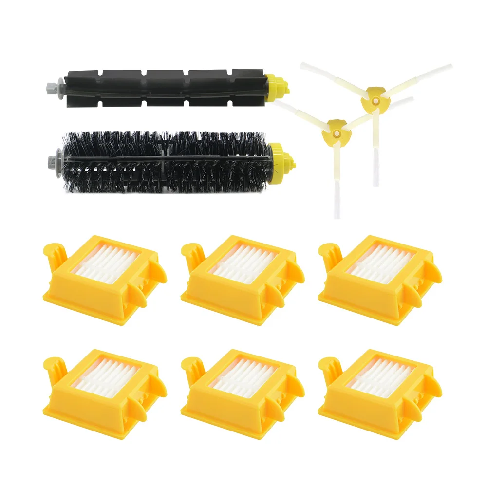 

6 HEPA Filter +2 Side Brush +1 Set Bristle Brush for IRobot Roomba 700 Replacement Parts 760 770 780