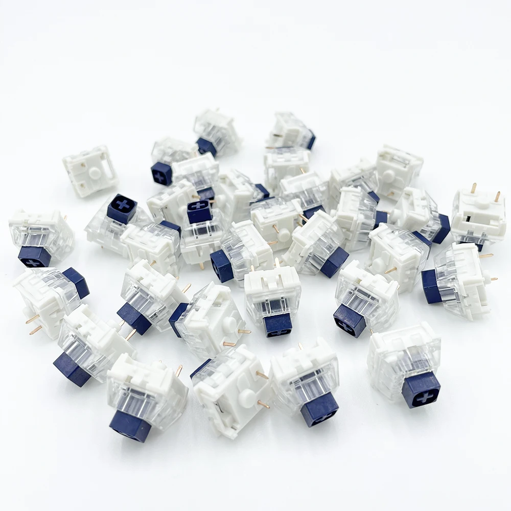 

Wholesales Kailh Box Switch Clicky Tactile Box Navy DIY Custom Mechanical Keyboard Compatible Cherry MX RGB SMD 3Pin Switches