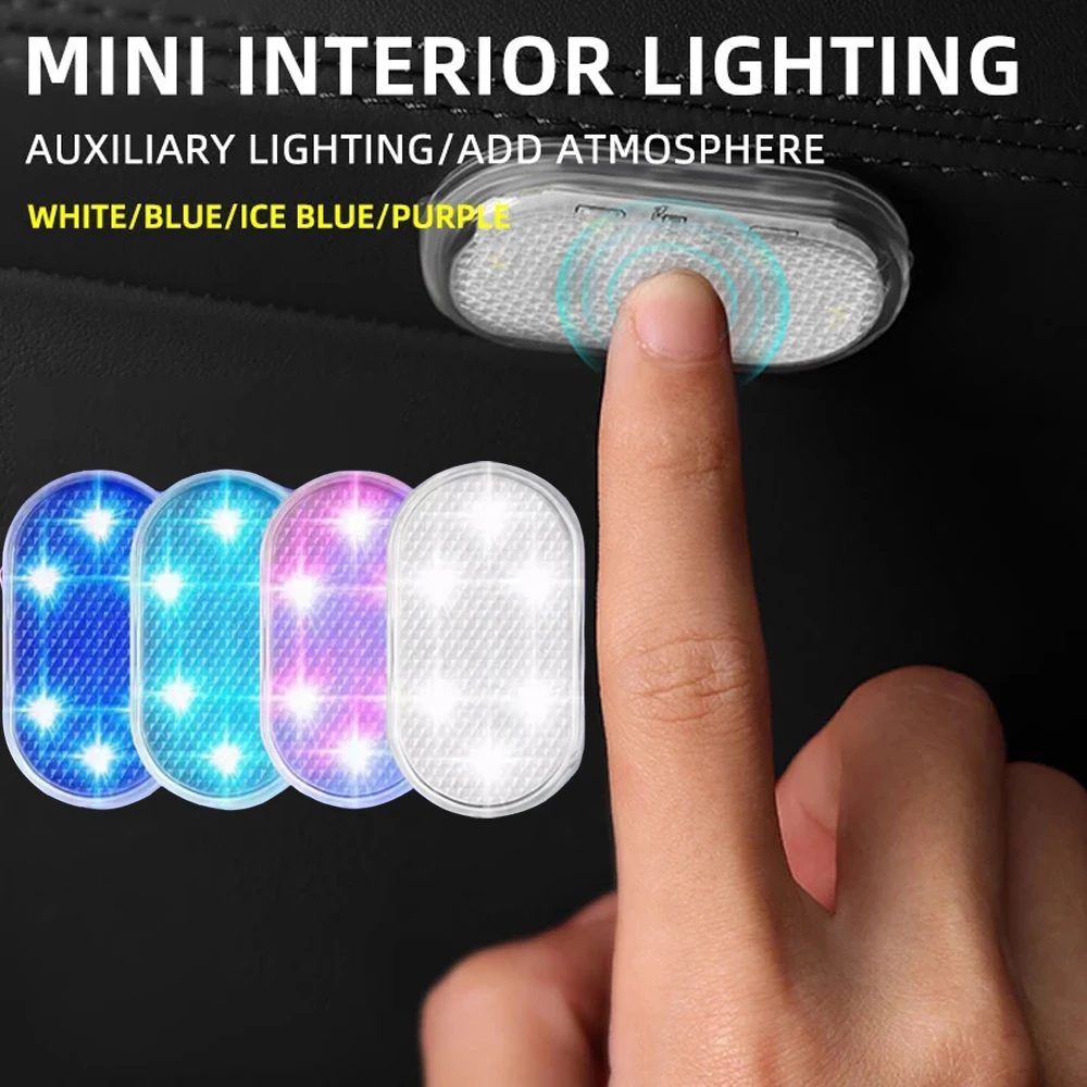 

Car Interior Mini Light Touch Ambient Light Auto Roof Ceiling Reading Lamp LED Car Styling Touch Night Light USB Charging
