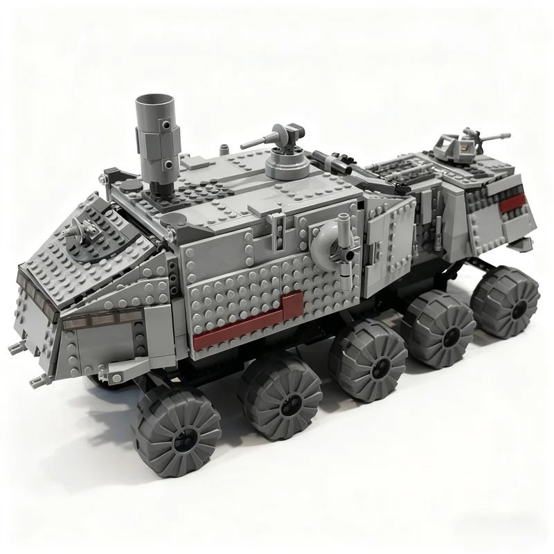 Фото 949 деталей MOC: Бюджетный, но мощный танк Turbo HAVw Star Battle – модель для сборки, архитектурный конструктор, идеальный подарок на фестиваль, игрушка-конструктор из кирпичиков №4