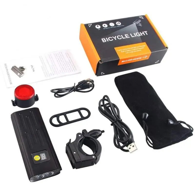 Велосипесветильник светодиодный фонарь 20000 лм 10000 мА · ч T6 зарядка через USB -