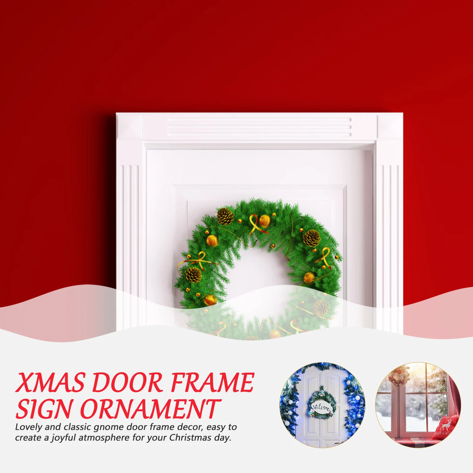 Осенний декор рождественские украшения креативная деревянная угловая дверная