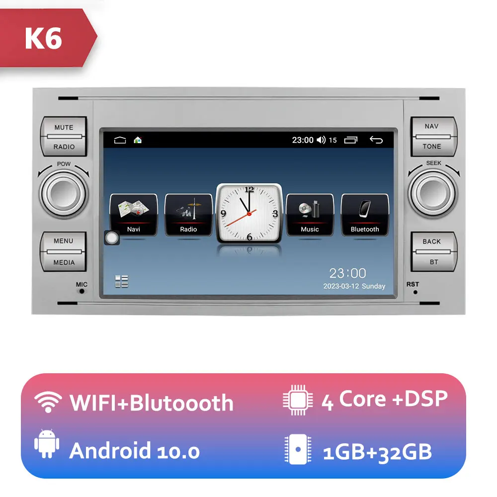 

N0 DVD 2 DIN Автомобильный Android 10 Carplay GPS BT Радио Мультимедийный плеер Для Ford Focus Fiesta Galaxy Mondeo Fusion Kuga S-Max C-Max