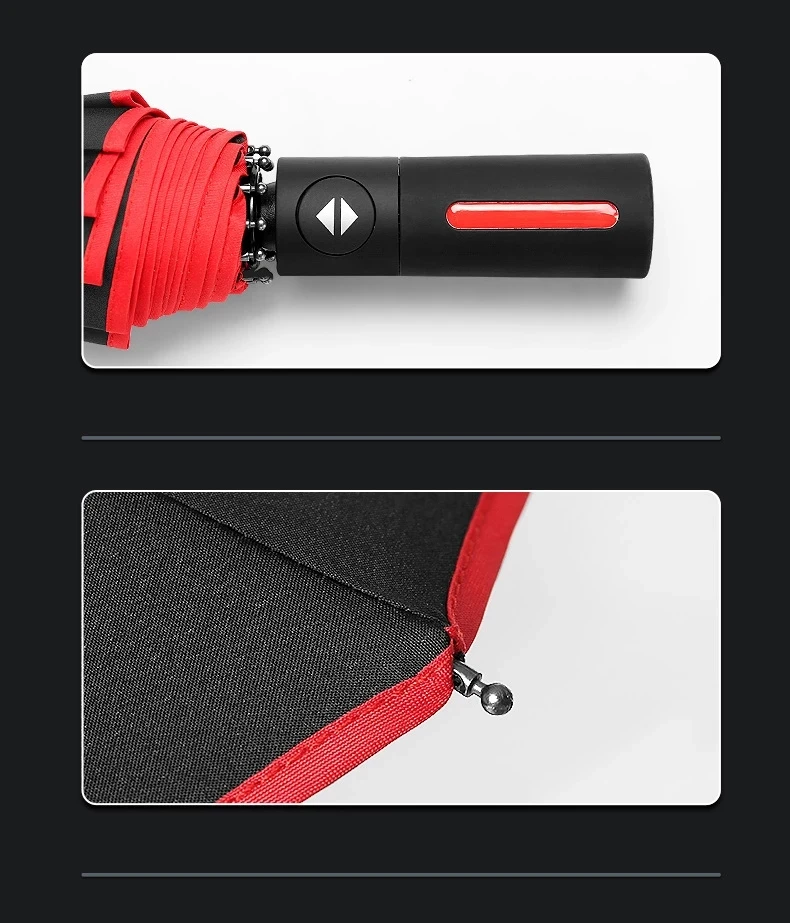 Женский высококачественный деловой зонт черный с длинной ручкой мужской