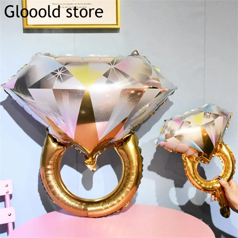 Гигантское кольцо с бриллиантами воздушный шар для влюбленных свадебное