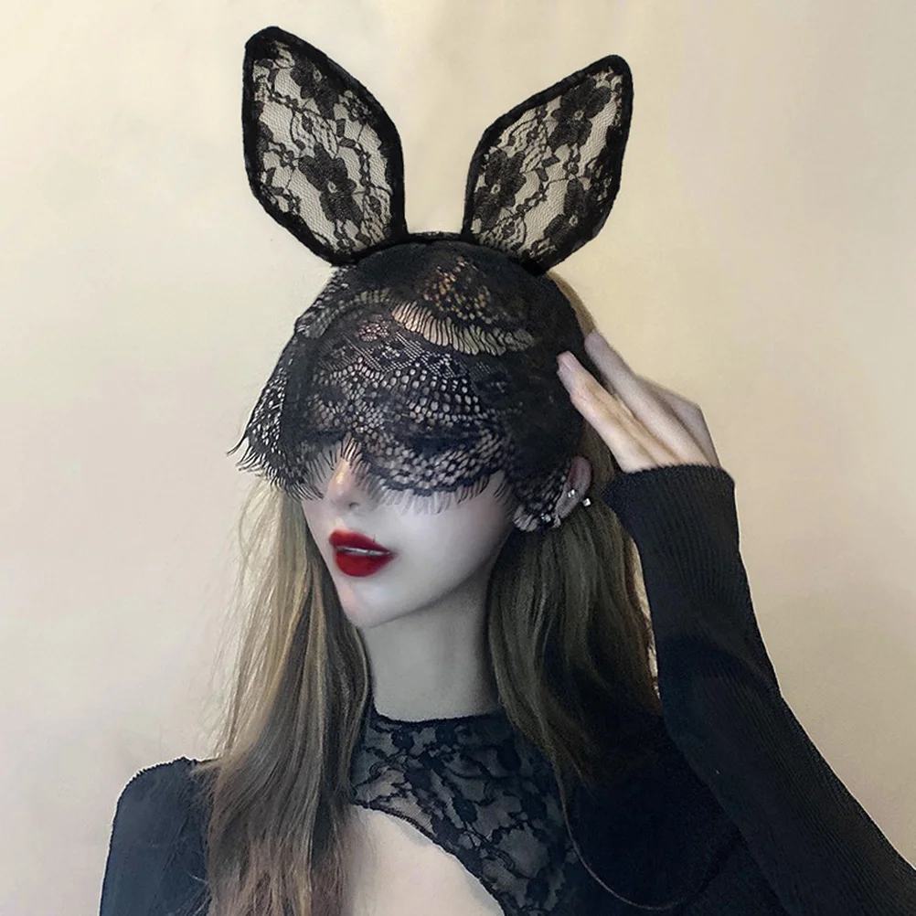 

2 Pcs Cat Rabbit Ears Headband Cosplay Hairband Kid Masks Women Decors Headdress Head Bands For Women's Hair Makeup Girls Party