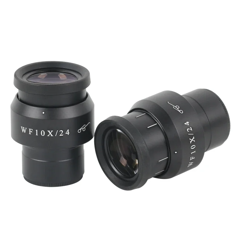 2 шт. WF10X/24 широкоугольный окуляр с высокой осадкой регулируемое поле зрения