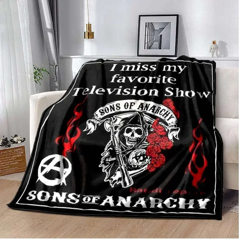 Одеяло Jax Teller SONS OF ANARCHY Charlie Hunnam шаль плащ для спальни гостиной дивана Couverture Chaude Manta