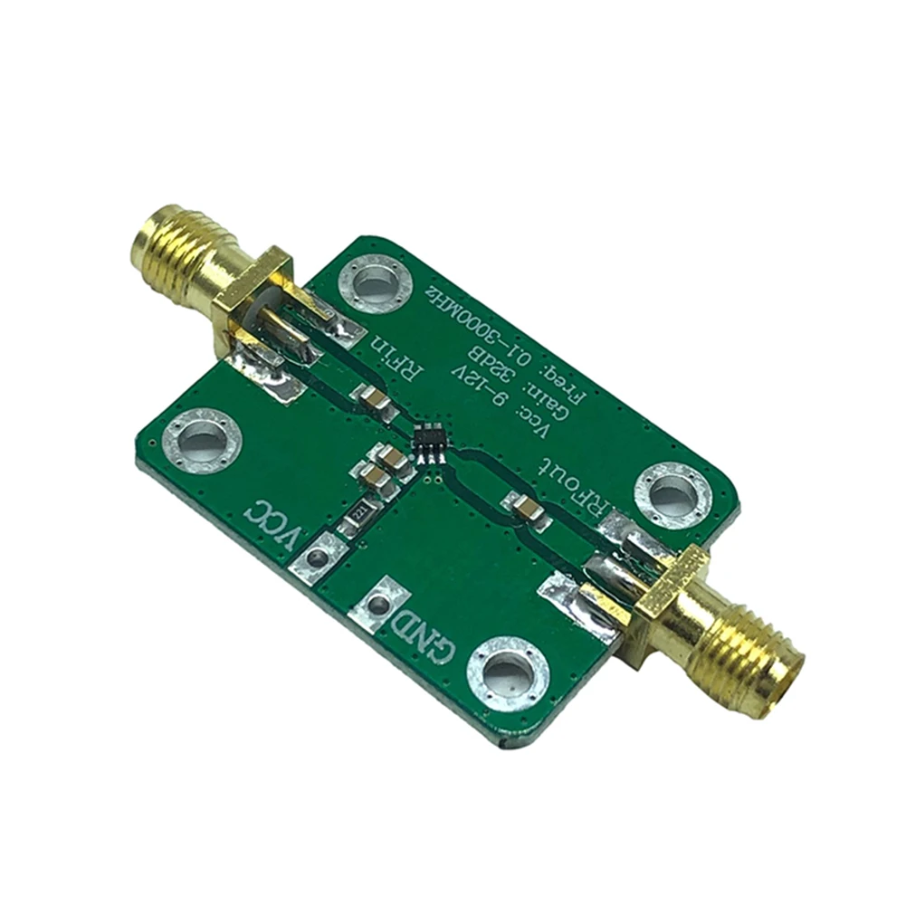 

RF Broadband Amplifier 0.1-3000MHz 27mA Low Noise Amplifier LNA (0.1-3000MHz Gain 32dB) TV Signal Amplifier Wifi Singal Parts