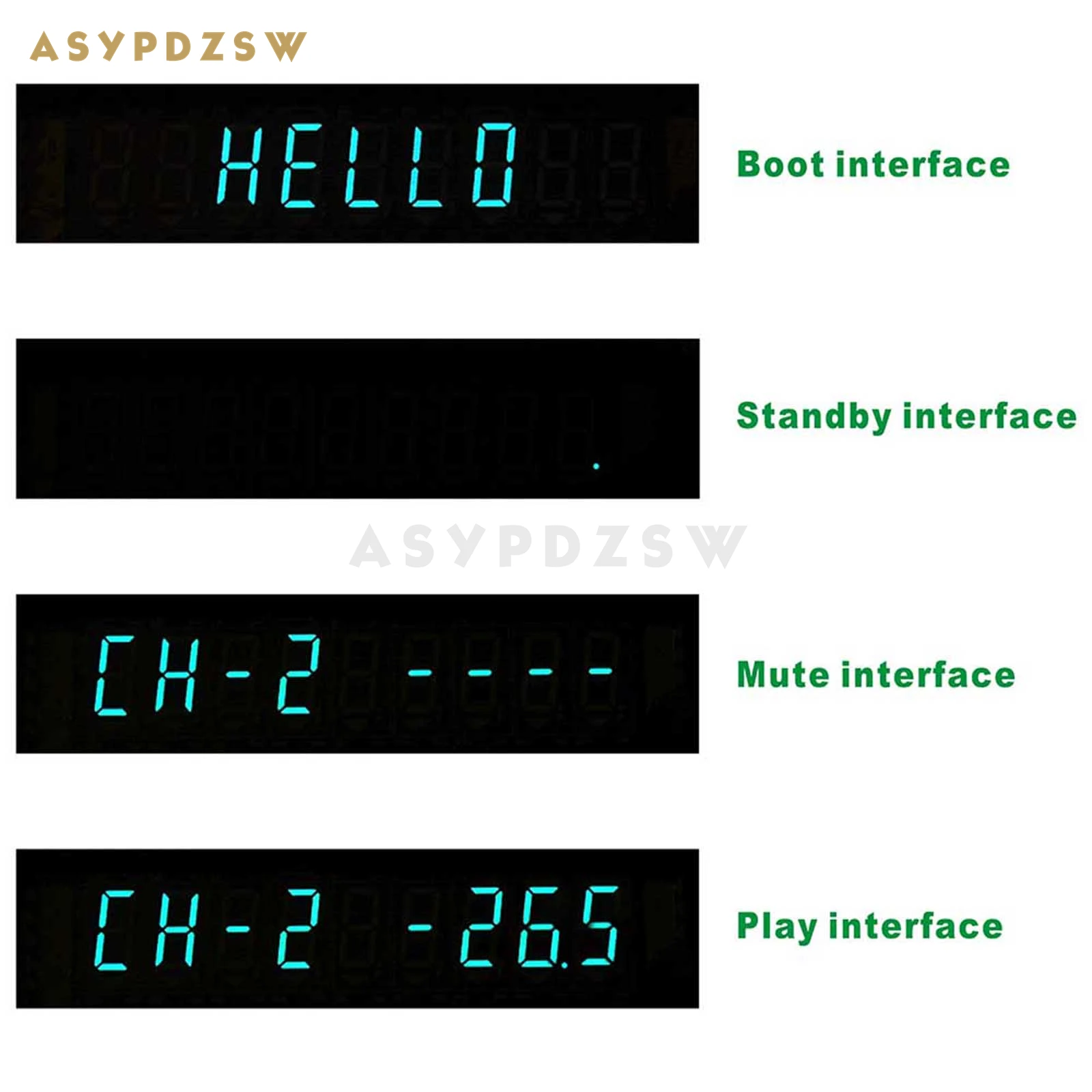 ASYPDZSW Предусилитель CS3310 с дисплеем