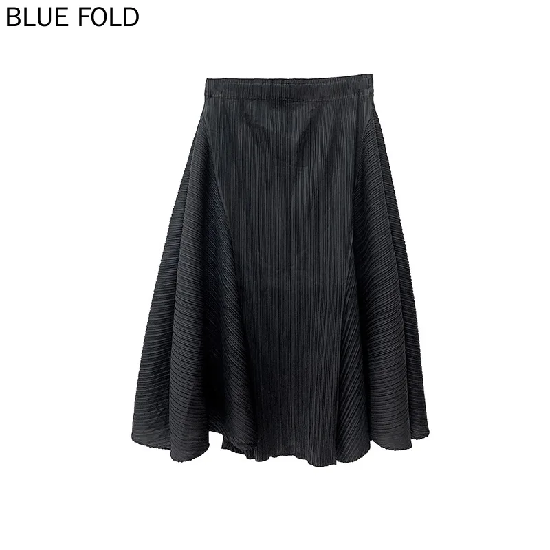 Женская Асимметричная плиссированная юбка с высокой талией Повседневная
