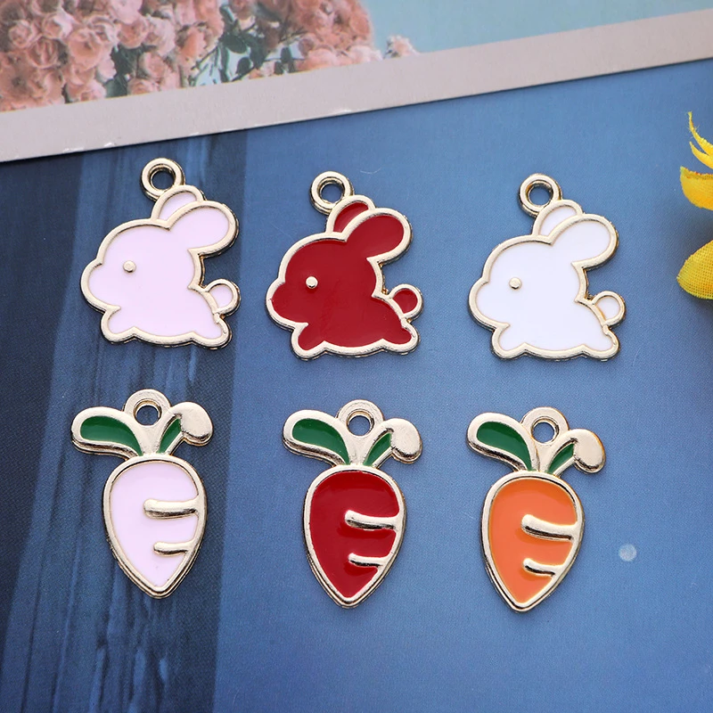 Аксессуары из сплава в виде моркови для самостоятельного изготовления браслетов