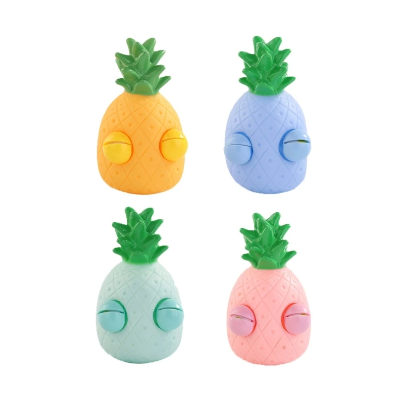 

Squishy Fidgets TPR Toy Eye-Popping Decompress Pineapple Toy Adult Squeeze Toy