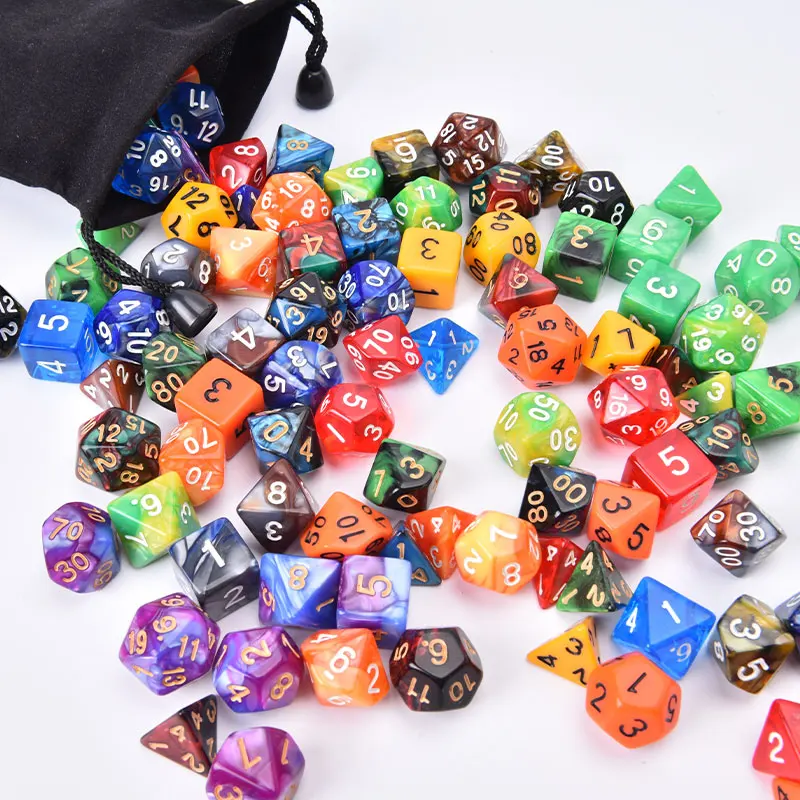 

105 шт., многогранные настольные кости