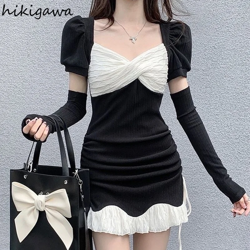Облегающие платья для женщин модное милое платье Vestidos Mujer 2022 винтажное