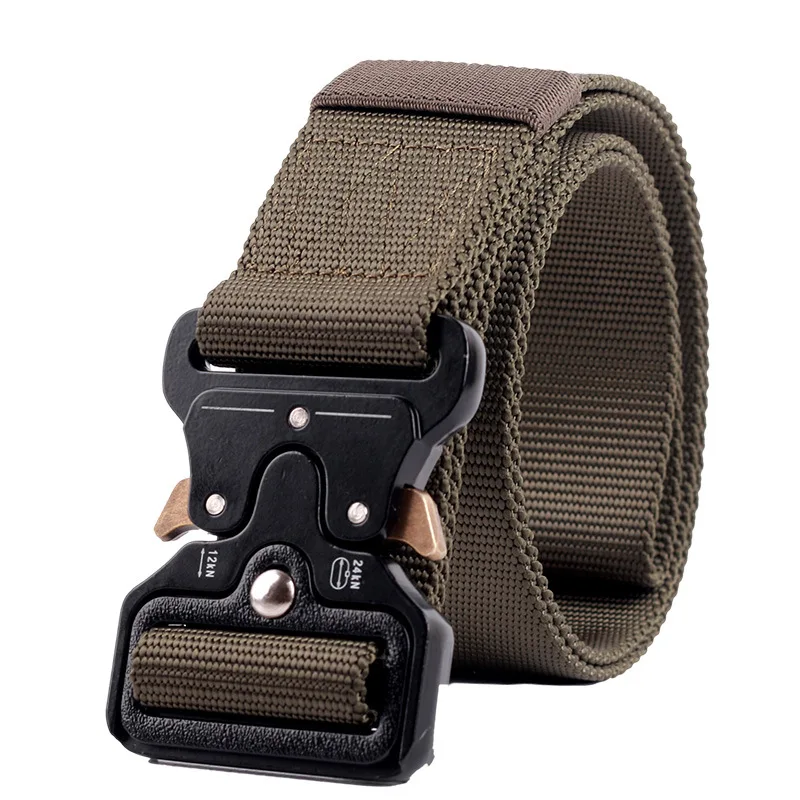 Work Clothes Belt Outdoor Hunting Tactics Belt Multi functional Buckle Nylon Belt High Quality Marine Corps Canvas Men's Belt
