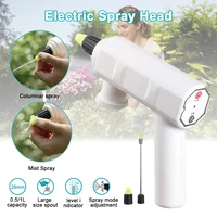 electric spray head 2 mode automatic spray can head with timer handheld rechargeable sprayer head with longshort nozzle