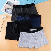 100 conton mens underpants large size boxer pants cotton youth popular boxers mid waist comfortable breathable drop shipping