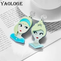 yaologe asymmetric princess girl earrings for women cartoon acrylic fashion long pendant ear jewelry party gift %d1%81%d0%b5%d1%80%d1%8c%d0%b3%d0%b8 aretes