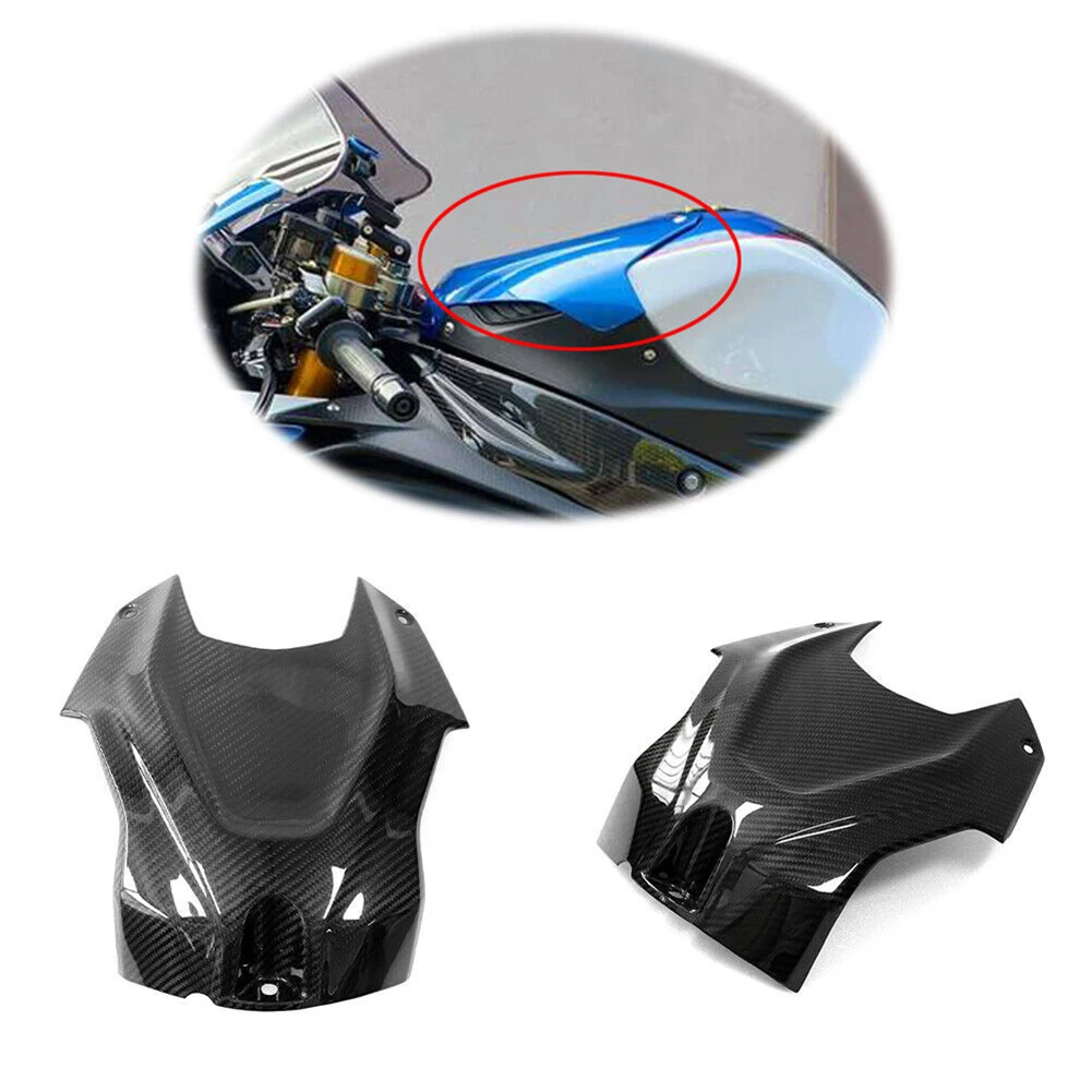 

1pc Motorcycle Front Gas Tank Cover Air Box Cowl Fairing Carbon Fiber Trim For BMW S1000RR M1000R 2020-2023