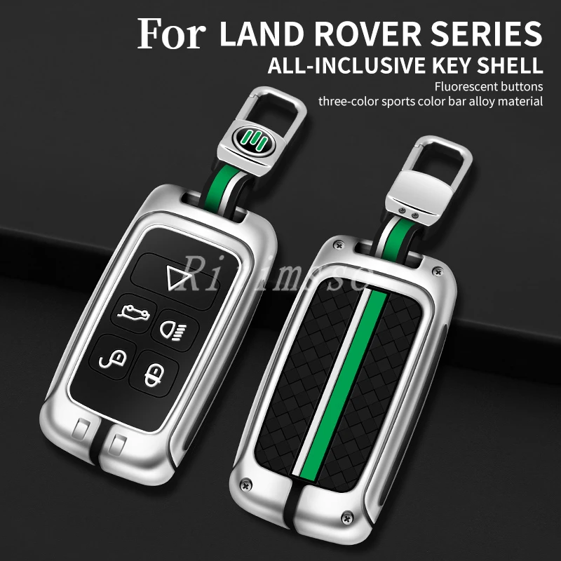 

Zinc Alloy Car Key Case Remote Control Protector Cover For Land Rover Range Rover Sport Evoque Velar Discovery 5 2018 2019 2020