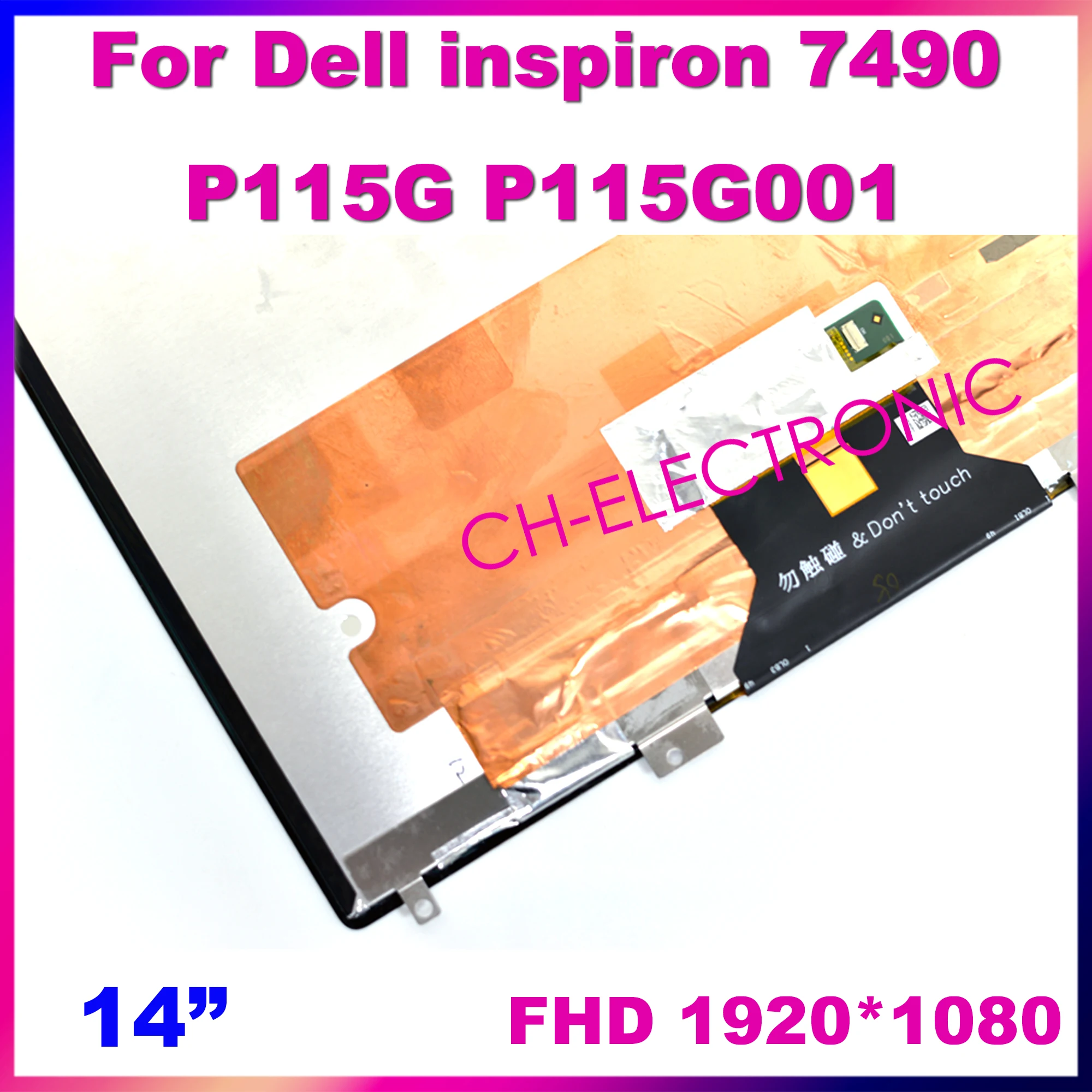 14.&quot FHD 1920*1080 Для Dell Inspiron 14 7490 P115G P115G001 LQ0DASC701 LQ140M1JX41 ноутбук DP/N 02T3C 8 ЖК Светодиодная