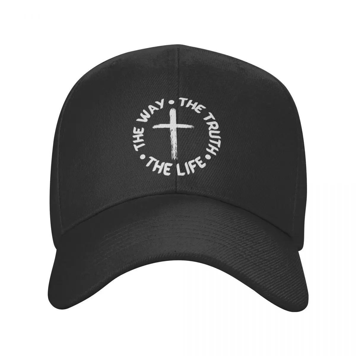 

The Way The Truth The Life Christian Trucker Hat Adult Jesus Christ Christianity Cross Adjustable Baseball Cap Men Women Sports