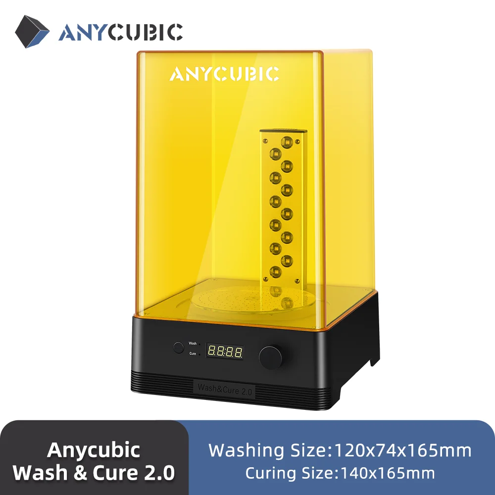 ANYCUBIC Wash & Cure 2.0 For Mars Photon Mono LCD SLA DLP Модели 3D-принтеров УФ-роторная машина для