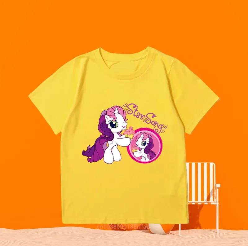 Детская Повседневная Футболка С Аниме-принтом Топ Короткими Рукавами И Круглым