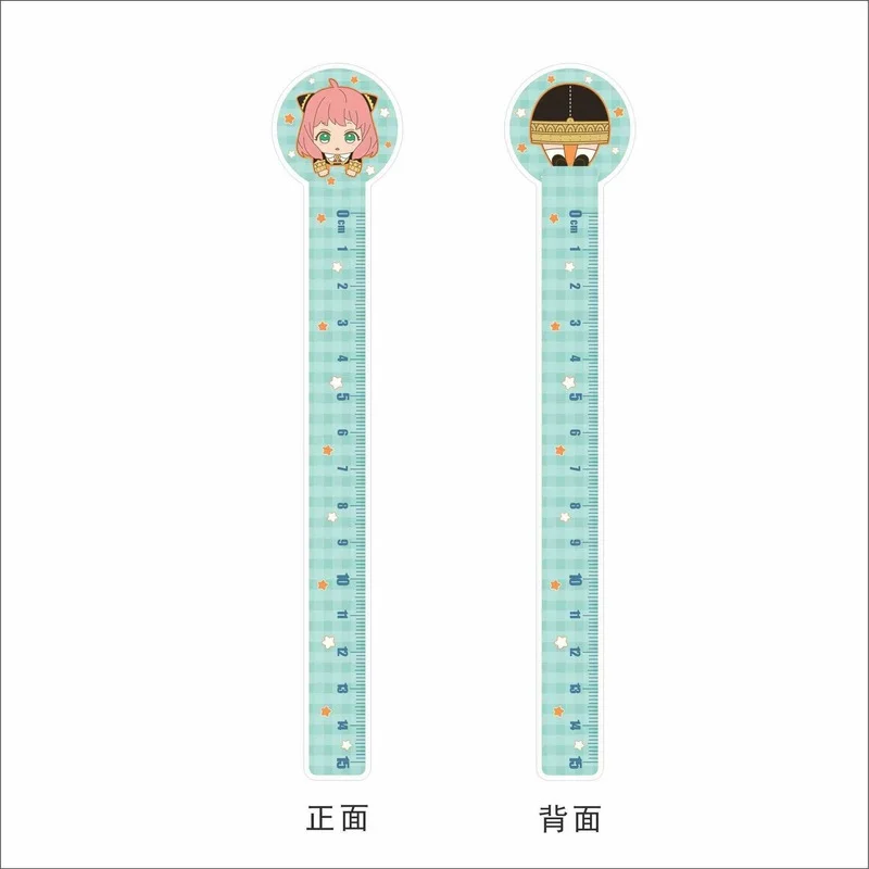 

SPY×FAMILY Students Stationery Cartoon Straight Ruler Anya Forger Yor Loid Double Sided Rulers Drafting Supplies School Supplies