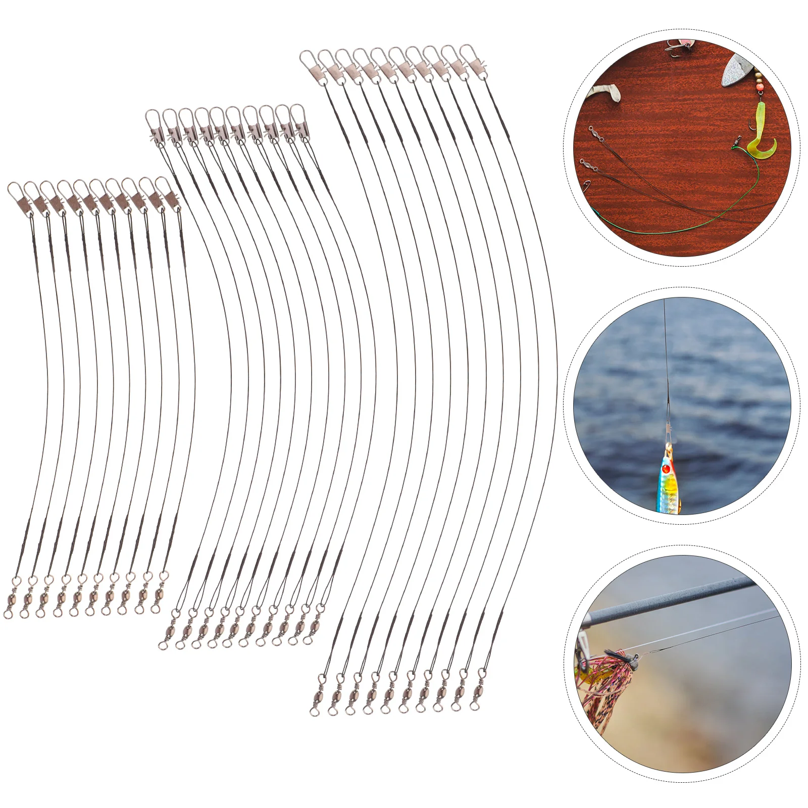 

30 шт., рыболовные лески для соленой воды