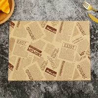 sandwich wrapping paper oil absorbing oil proof hamburger paper tray bread tray pad paper can be cut for household use