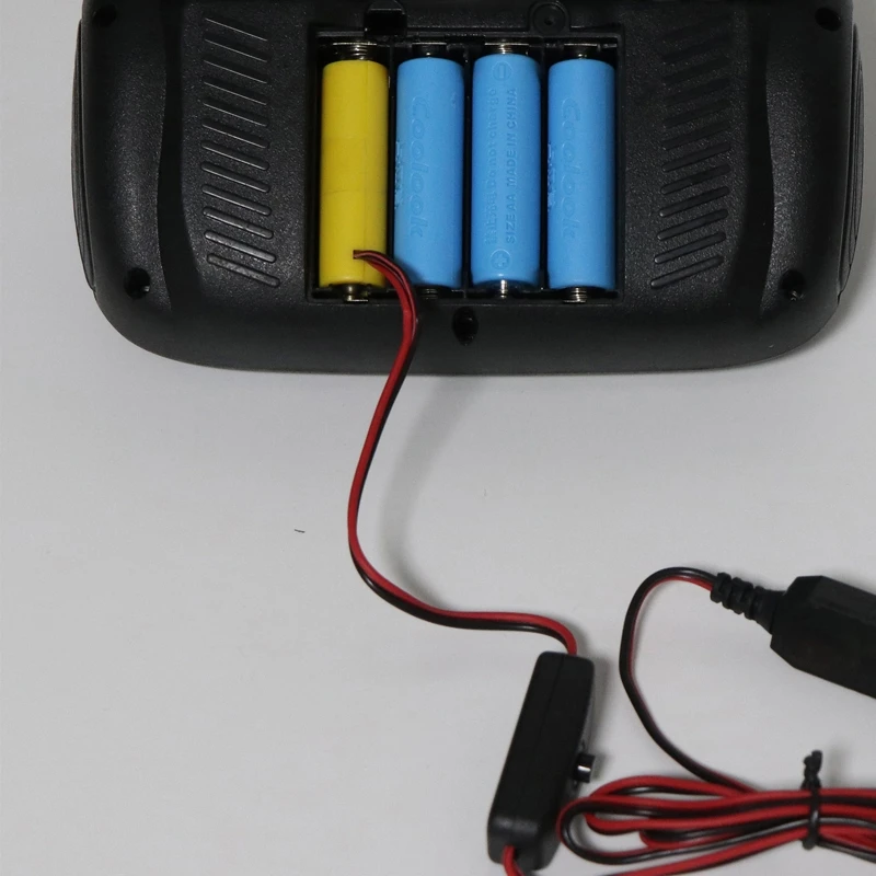 

L43D AA LR6 Eliminator USB C Power Supply with Switch Replace 4 AA Batteries